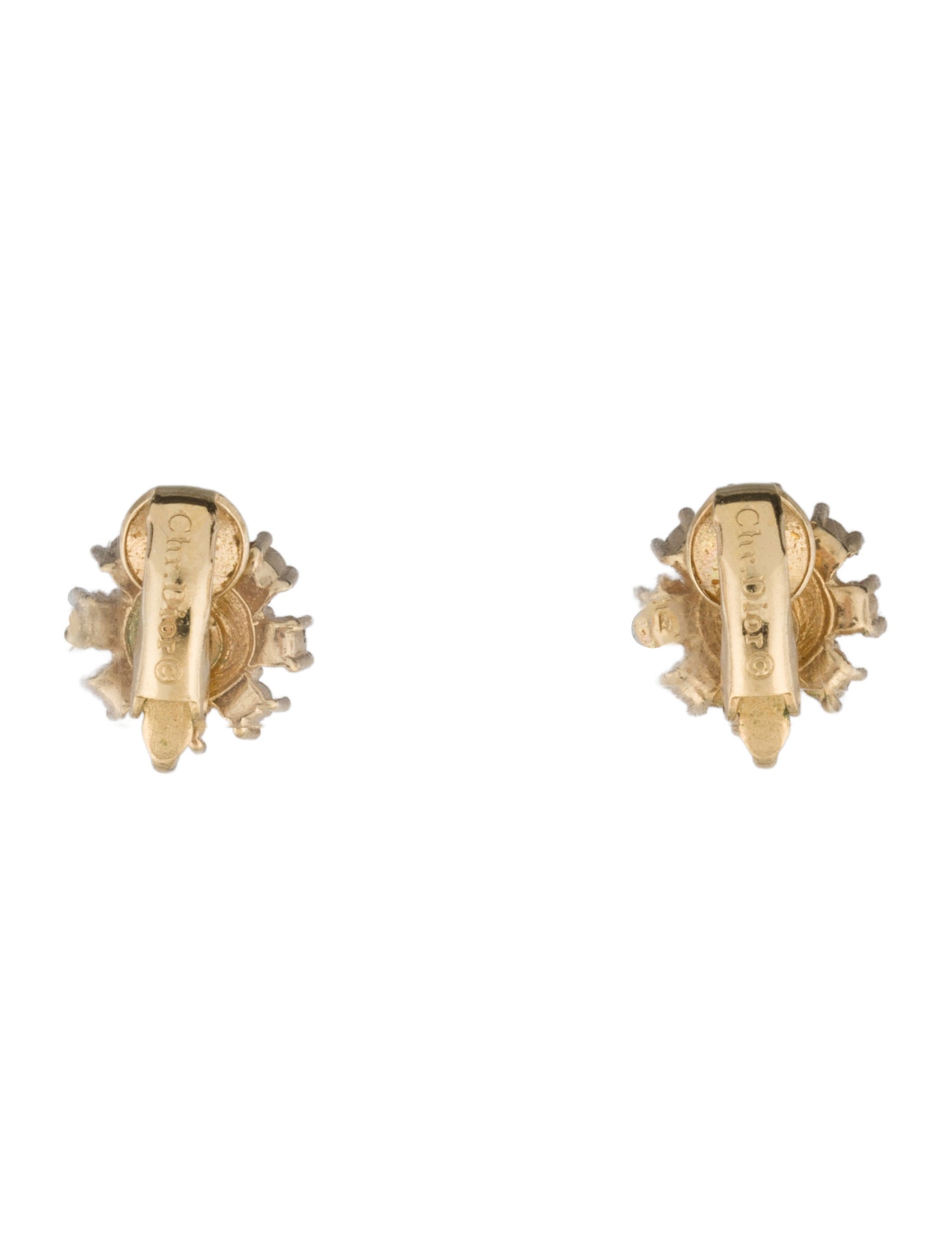 Christian Dior Vintage & Faux Pearl Clip-On Earrings